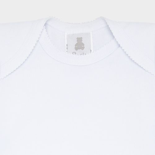 Body de Bebê Unissex Manga Longa Básico - BRANCO