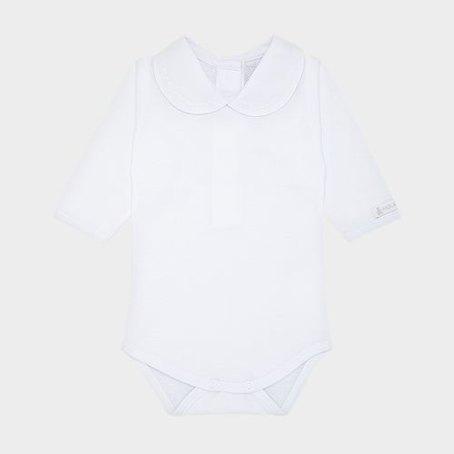 Body de Bebê Unissex Manga Longa Poás - BRANCO
