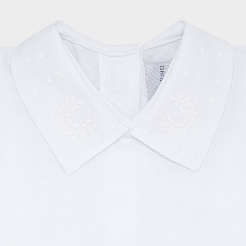 Body de Bebê Unissex Manga Longa Medalhão - BRANCO