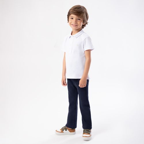 Calça de Bebê Masculina com Bolso - AZUL MARINHO