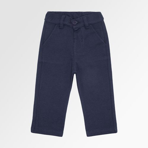 Calça de Bebê Masculina com Bolso - AZUL MARINHO
