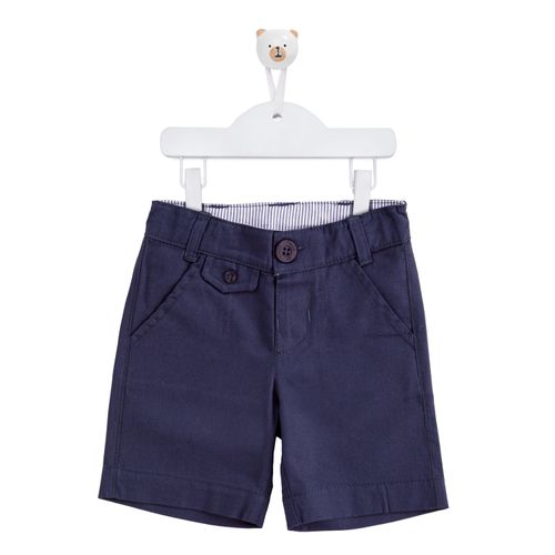 Bermuda de Bebê Masculina Chino - AZUL MARINHO