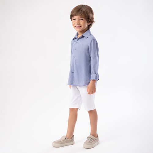 Bermuda de Bebê Masculina Chino - BRANCO