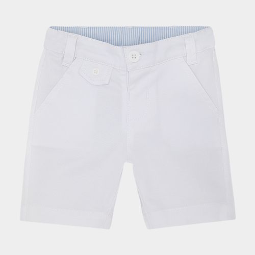 Bermuda de Bebê Masculina Chino - BRANCO