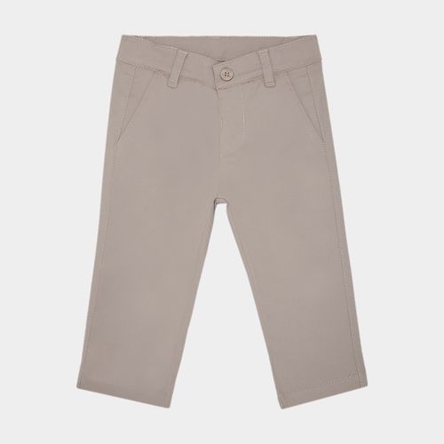 Calça Chino de Bebê Masculina com Bolso - KAKI
