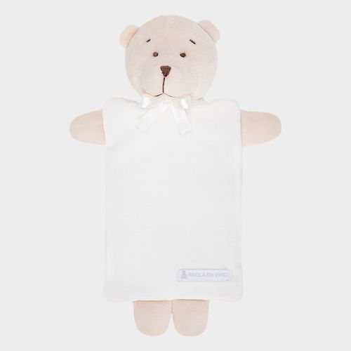 Bolsa Térmica de Bebê Pelúcia Urso Bimbi - OFF WHITE