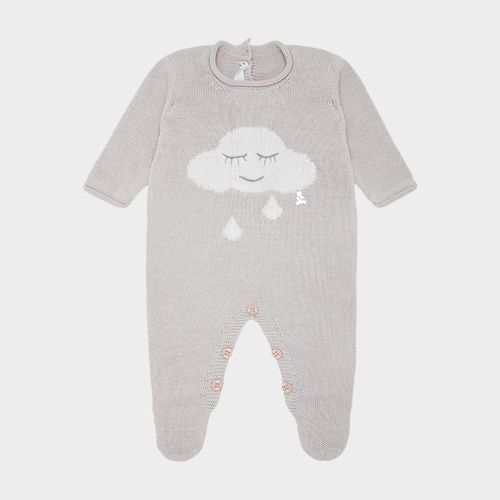 Saída de Maternidade Unissex Tricot Nuvem - CINZA