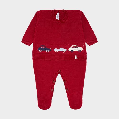 Saída de Maternidade Carrinhos - VERMELHO