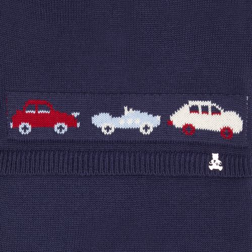 Saída de Maternidade Carrinhos - AZUL MARINHO