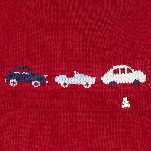 Saída de Maternidade Carrinhos - VERMELHO