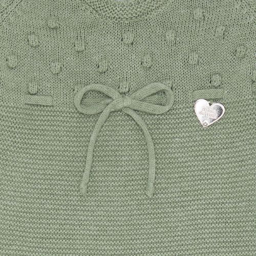 Saída de Maternidade Feminina Tricot Pala Ponto Pipoca - VERDE