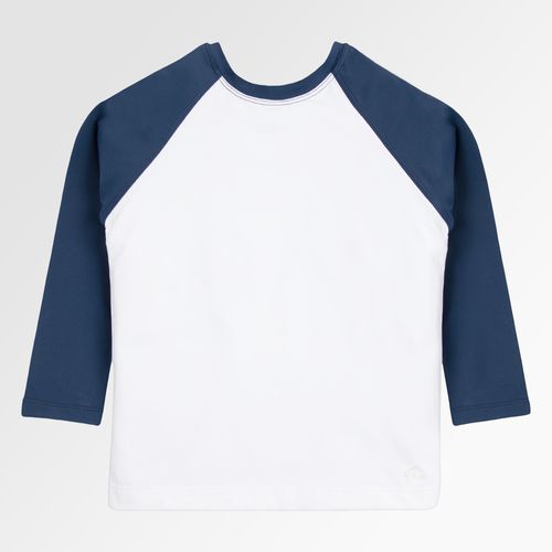 Camiseta Infantil Masculina Manga Longa com Proteção UV50+ Bicolor - AZUL MARINHO