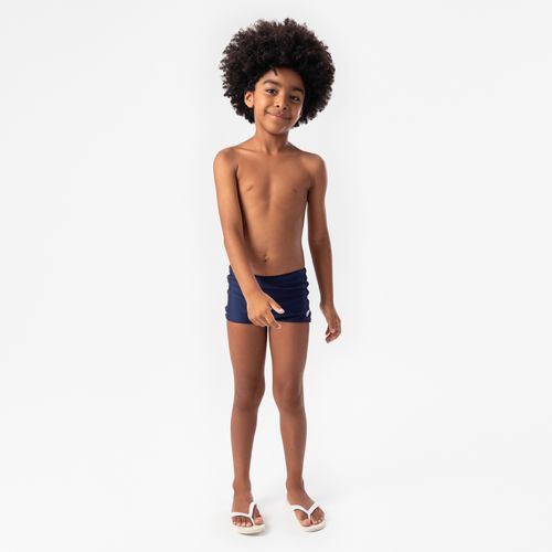 Sunga Boxer Infantil Masculina com Proteção UV50+ - AZUL MARINHO