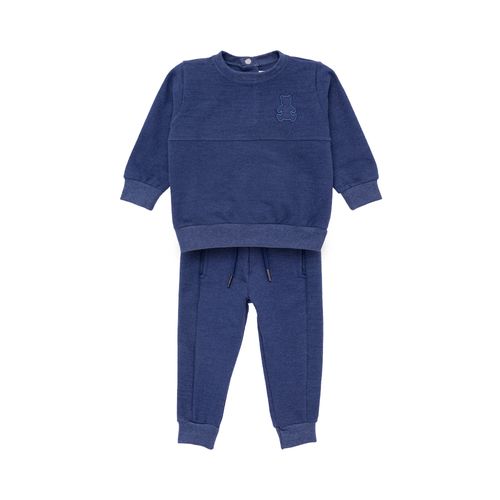 Conjunto de Bebê Masculino Moletinho Etno - AZUL