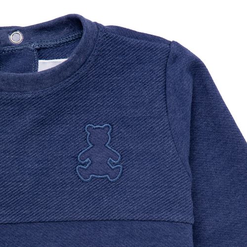 Conjunto de Bebê Masculino Moletinho Etno - AZUL