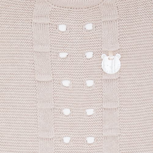 Saída de Maternidade Tricot Bordado Poás - KAKI