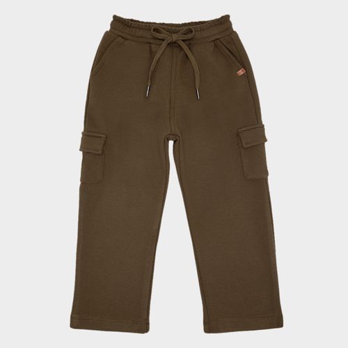 Calça Infantil Masculina Malha Piquet com Bolsos - VERDE