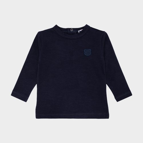 Camiseta Malhão de Bebê Masculina Manga Longa - AZUL MARINHO