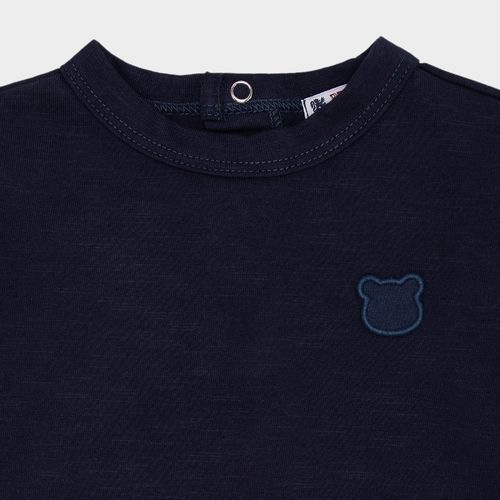 Camiseta Malhão de Bebê Masculina Manga Longa - AZUL MARINHO