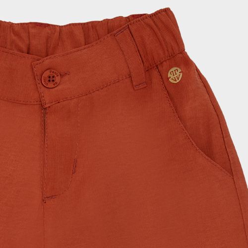 Calça Infantil Feminina Pantacourt Alfaiataria - BRICK