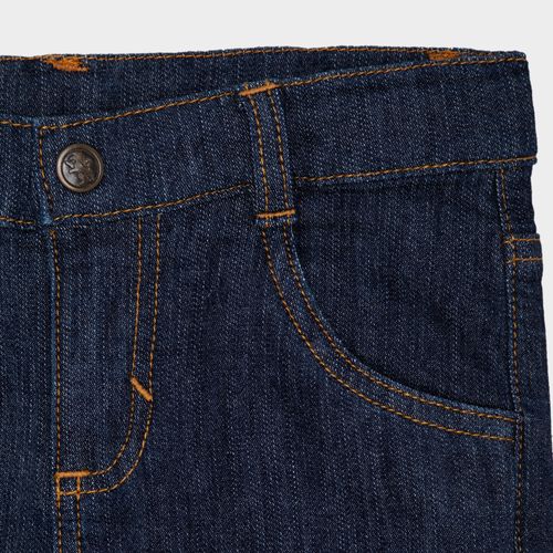Calça Jeans Infantil Masculina com Bolsos - AZUL MARINHO