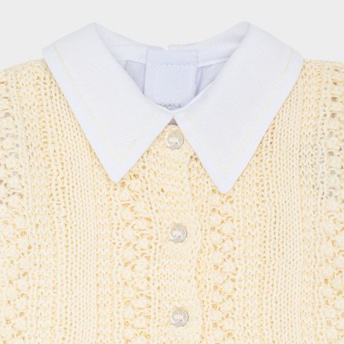 Saída de Maternidade Completa Masculina Tricot Lux - AMARELO