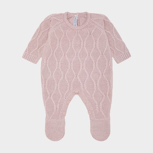Saída de Maternidade Tricot Losangos com Manta - ROSE