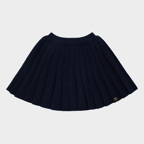 Saia Infantil Feminina Tricot College - AZUL PROFUNDO