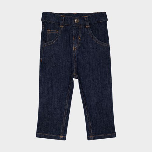 Calça Jeans de Bebê Masculina com Bolsos - AZUL MARINHO