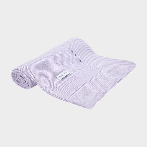 Manta para Saída de Maternidade Tricot Liscio - DEPECHE LILAS