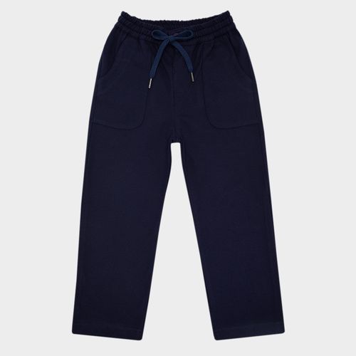 Calça Infantil Masculina Piquet - AZUL MARINHO
