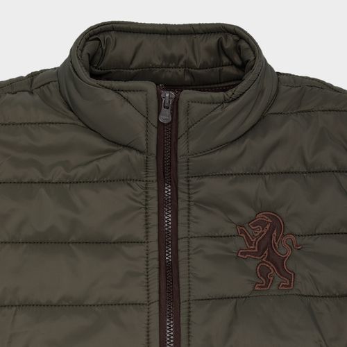 Colete Infantil Masculino Puffer com Bolsos - VERDE