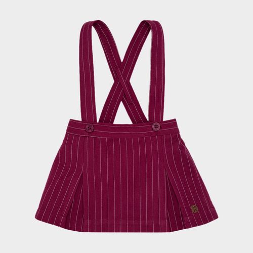 Salopete de Bebê Feminina Risca de Giz - UVA