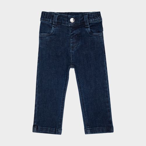Calça Jeans de Bebê Feminina - AZUL MARINHO