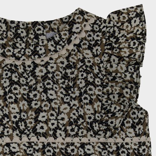 Romper de Bebê Feminino Algodão Fio 60 Mil Flores - VERDE