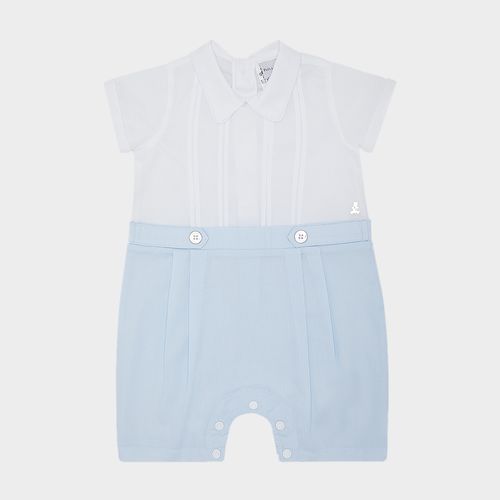 Romper de Bebê Masculino Fio 60 - AZUL