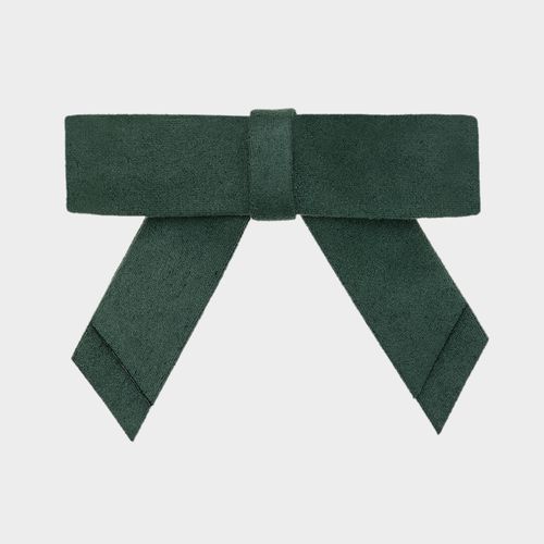 Laço Infantil de Cabelo Suede - VERDE