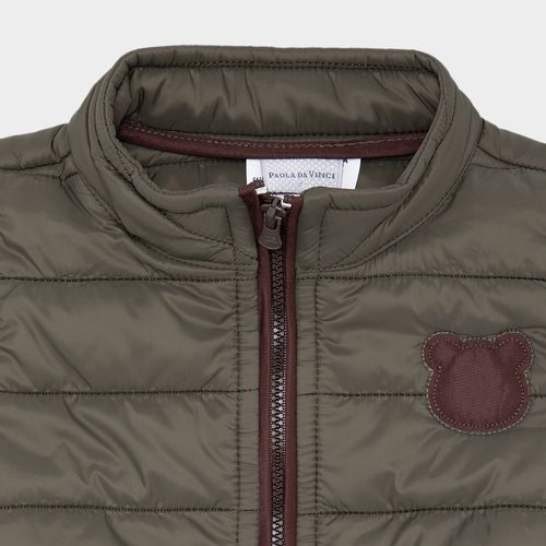 Colete de Bebê Masculino Puffer com Bolsos - VERDE