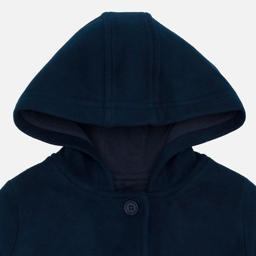 Casaco Infantil Feminino com Capuz - AZUL MARINHO