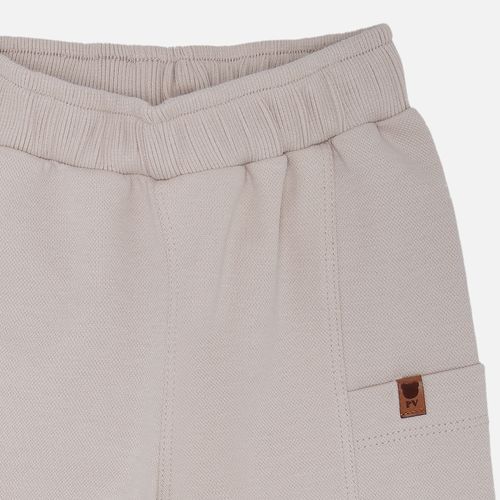 Calça de Bebê Masculina com Bolsos Laterais - BEGE
