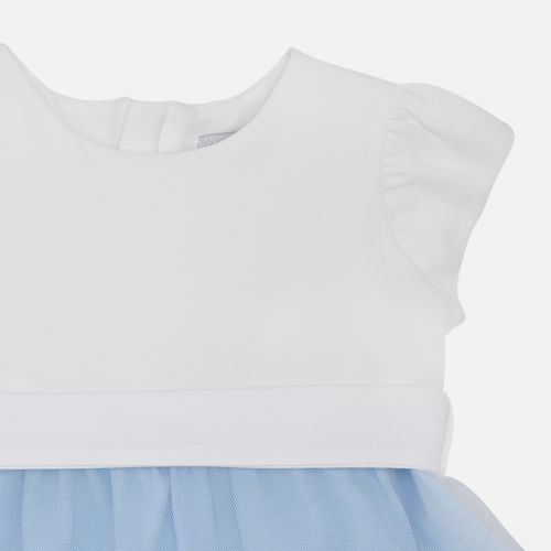 Vestido de Festa de Bebê Feminino Tule - AZUL