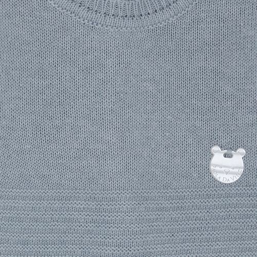 Saída de Maternidade Masculina Tricot Canelada - AZUL CLARO