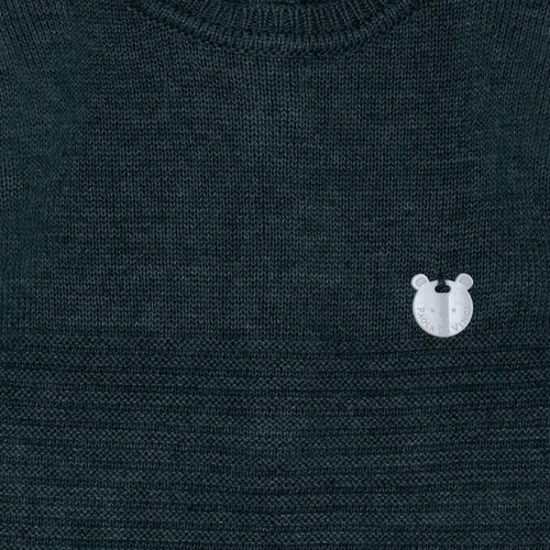 Saída de Maternidade Masculina Tricot Canelada - VERDE BOTTLE