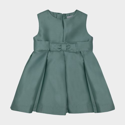 Vestido de Bebê Feminino Zibeline com Laço - VERDE