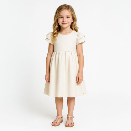 Vestido Infantil Feminino Luréx - CRU