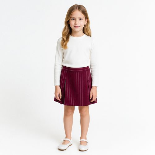 Blusa Infantil Feminina de Manga Longa - OFF WHITE