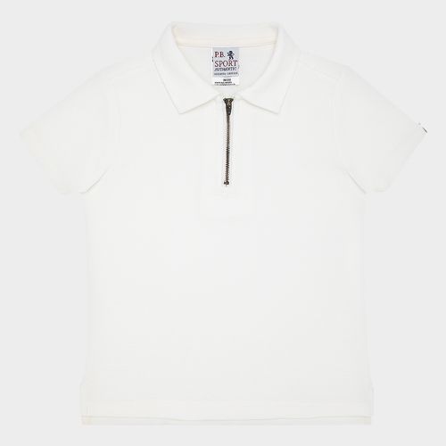 Camiseta Infantil Masculina Malha Manga Curta - OFF WHITE