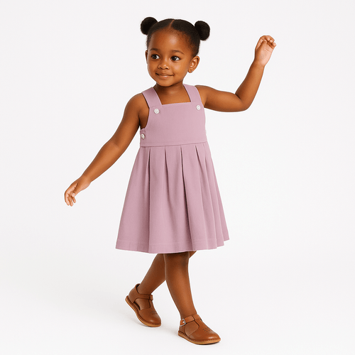 Salopete de Bebê Feminina Veludo com Babados - ROSE