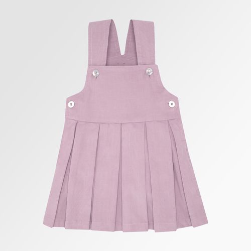 Salopete de Bebê Feminina Veludo com Babados - ROSE