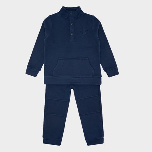 Conjunto Infantil Masculino Moletom Peletizado - AZUL